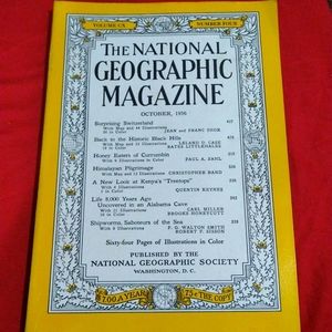 Vintage National Geographic Magazine October 1956